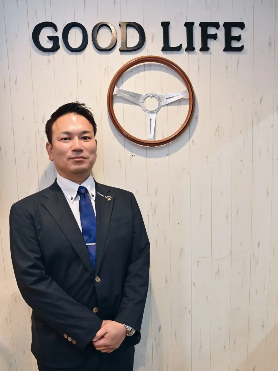 good life ロゴと代表の写真