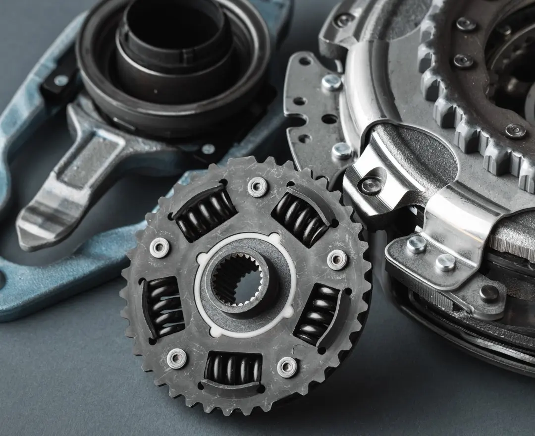 車の部品のクローズアップ